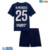 Paris Saint-Germain Nuno Mendes #25 Domaci Dres za djecu 2025-26 Kratak Rukav (+ Kratke hlače)